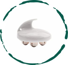 BeNat Rolling Body Massager - Ergonomic Stainless Steel Roller & Deep Tissue Cellulite Massage Tool for Muscle Relief, Tension Release