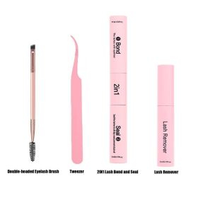 DIY Lash Extension Kit 280pcs Individual Lash Clusters D Curl 30D 40D Thick Volume Eyelash Clusters 0.07D 9-16MM Mixed Length Reusable Soft Natur (Option: Eyelash Tools 4in1 Set)