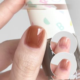 Water-based Tearable Nail Polish Baking-free And Tasteless (Option: H06 Chestnut Shell)