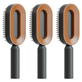Self Cleaning Hair Brush For Women One-key Cleaning Hair Loss Airbag Massage Scalp Comb Anti-Static Hairbrush (Option: Set Q)