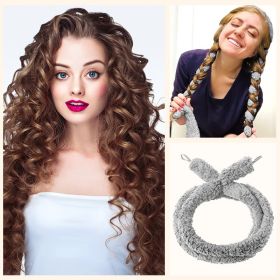 Satin Heatless Hair Curler, Lazy Natural Soft Wave DIY Heatless Curls For Sleep In Overnight, For All Hair Types (Option: W13535444)