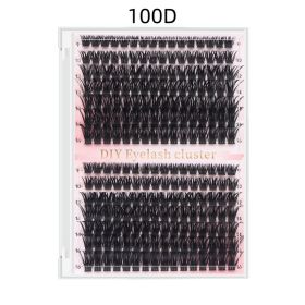 DIY Lash Extension Kit 280pcs Individual Lash Clusters D Curl 30D 40D Thick Volume Eyelash Clusters 0.07D 9-16MM Mixed Length Reusable Soft Natur (Option: 100D Eyelash)