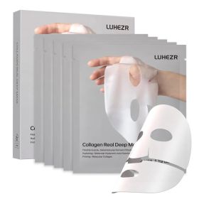 5 SHEETS/BOX Deep Collagen Anti Wrinkle Lifting Mask Collagen Mask Skincare Facial Masks For Women Skin Care Deep Hydration Tone Correction & Rad (Option: FirmnessElasticitySupport)