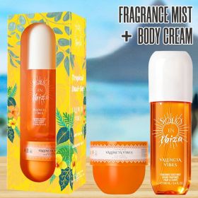 2-Piece Set, SOLO EN IBIZA Body & Hair Fragrance Mist And Body Cream Gift Box For Men And Women, Long Lasting Fragrance, 4 Different Scent (89551-89552-89553-89554: 2-Piece Set A)